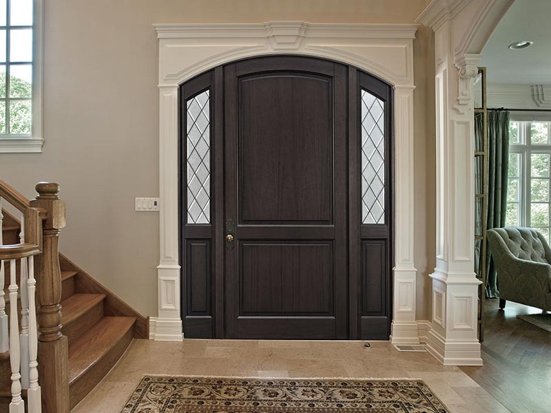 wood front door